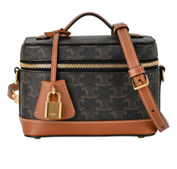 Triomphe Vanity, Canvas, Brown, WCU4234, L/S/DB/CL/K, 3*